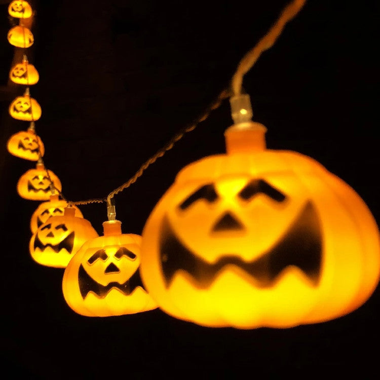 Halloween LED pumpkin lantern string outdoor decorative lights