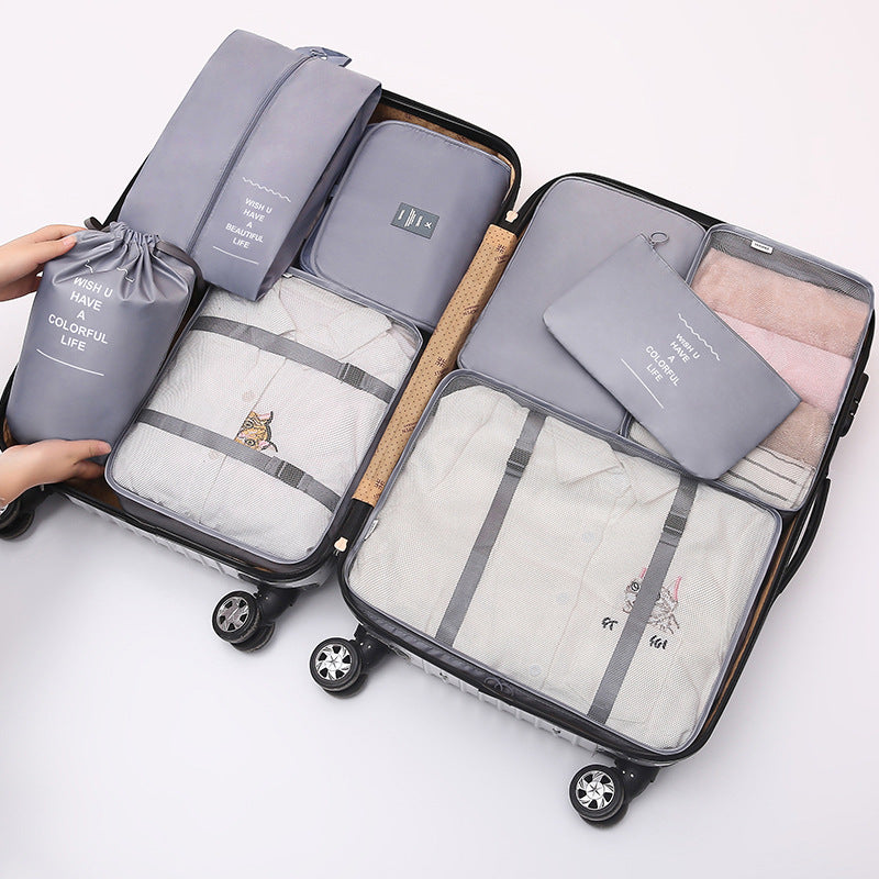 Suitcase storage bag set Luggage divider bag Travel divider storage bag Travel storage 8-piece set