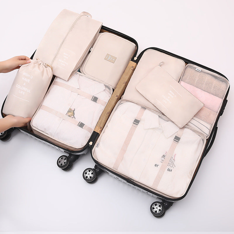 Suitcase storage bag set Luggage divider bag Travel divider storage bag Travel storage 8-piece set