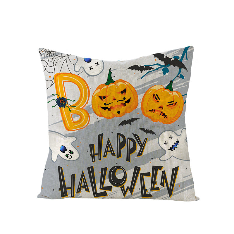 Halloween hug pillow anime printed linen cushion cover sofa hug pillowcase