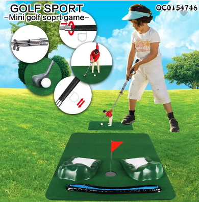 Kids portable mini golf training toys set outdoor sport games