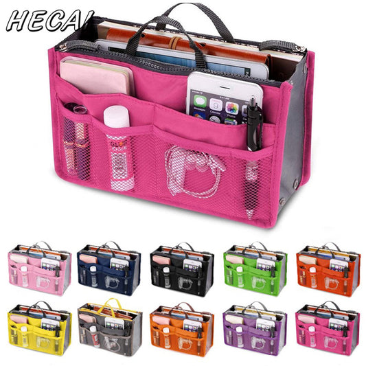 Multifunction Organizer Insert Bag Women Nylon Travel