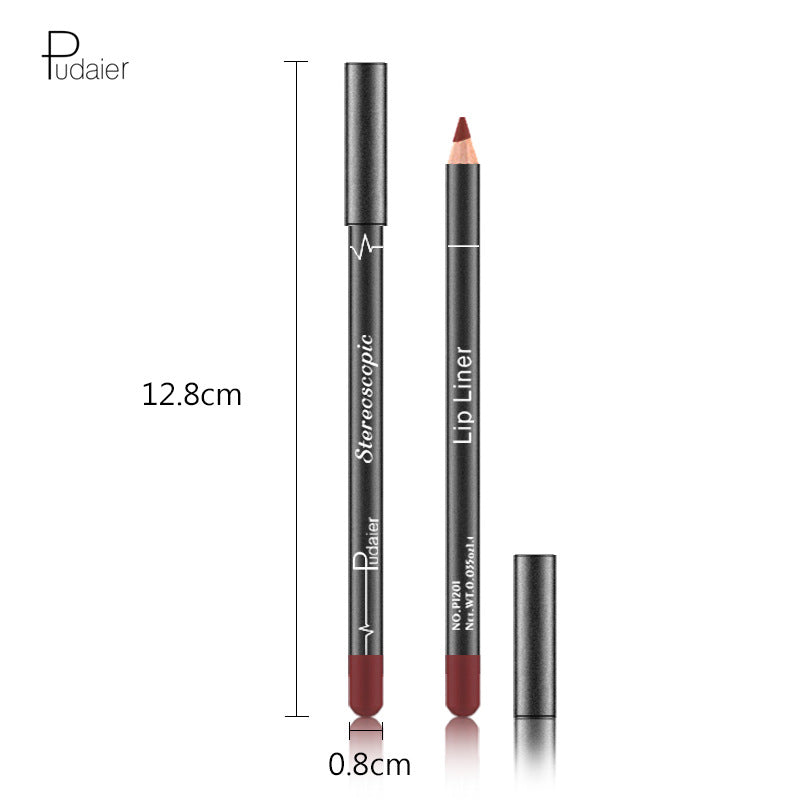 Pudaier new lip liner waterproof non-marking