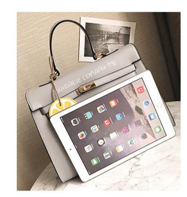 New wild women's bag trend PU bag simple Kelly letter handbag fashion casual shoulder Messenger bag