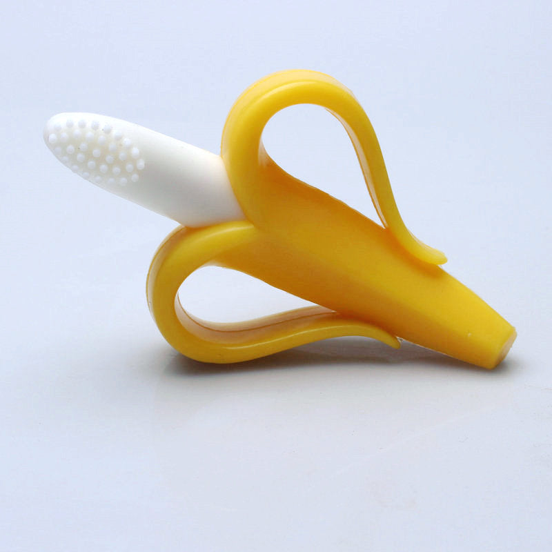 Banana Baby Toothbrush Training Teether Baby Silicone Soft Toothbrush