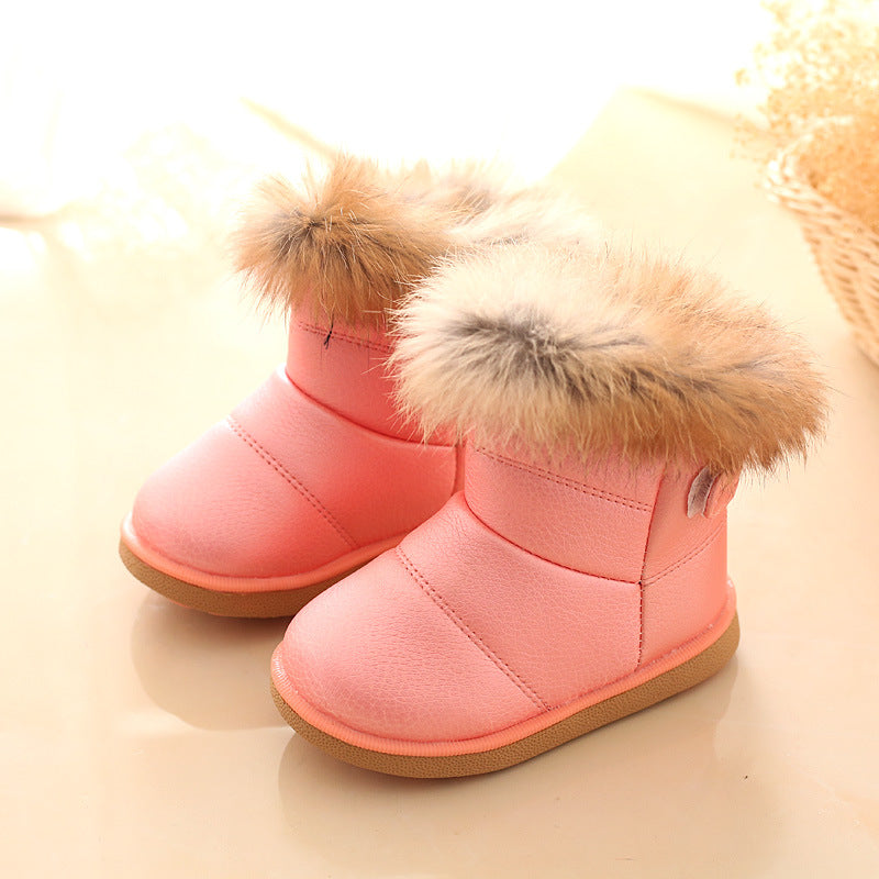 Winter Children's Shoes Girls Boots Children's Baby Snow Boots Girls