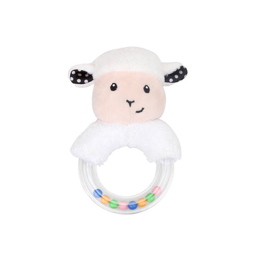 Cute creative cartoon rabbit fox sheep hand ring hand bell baby plush toy