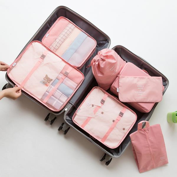 Travel Storage Bag Seven-Piece Travel Suitcase Clothes Classification Storage Bag Clothes Organizer Bag