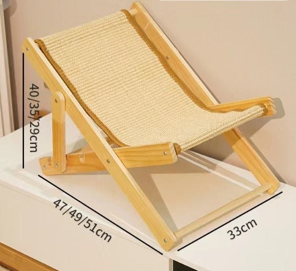 Cat bed stool cat scratching board sisal recliner cat sleeping climbing frame cat rocking chair stool sofa summer pet