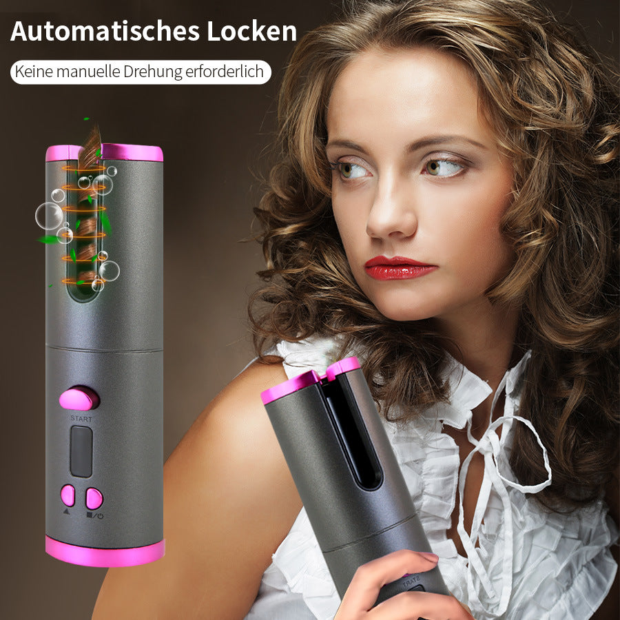 LCD wireless charging portable smart home small mini curling iron curling iron