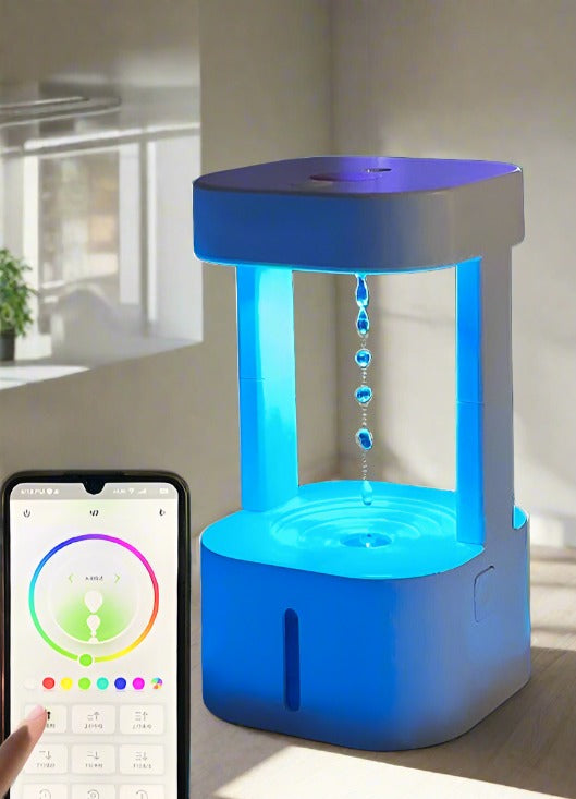 Anti-fravity drip humidifier