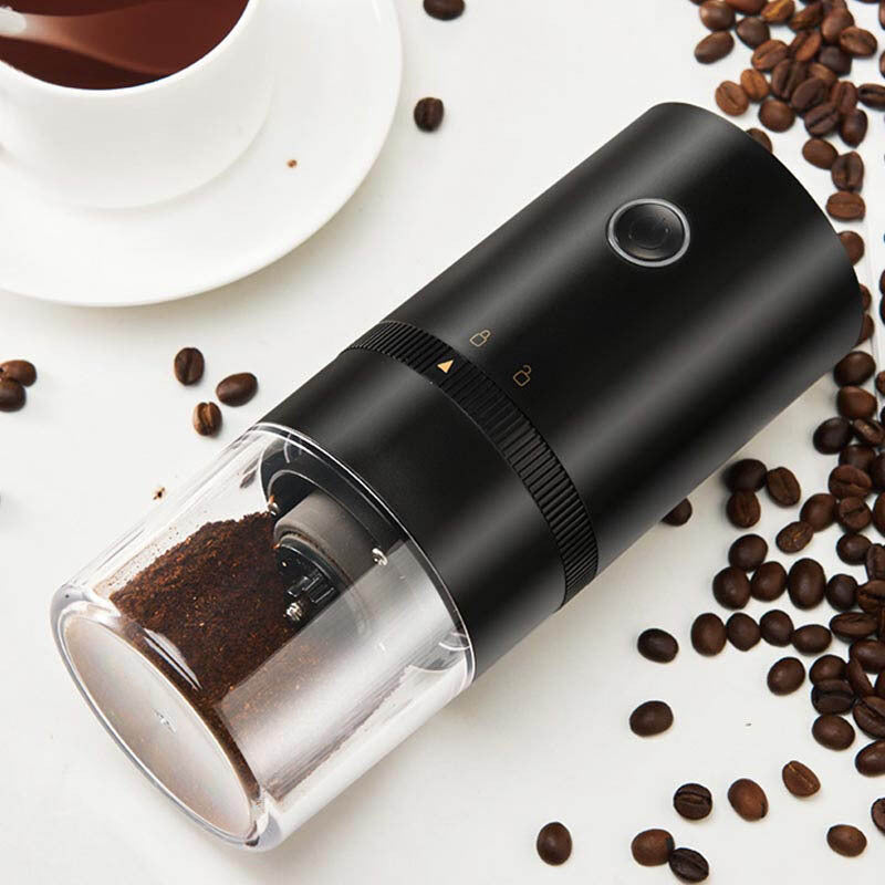 Electric bean grinder USB rechargeable coffee grinder coffee bean machine household small Italian grinder American drip filter