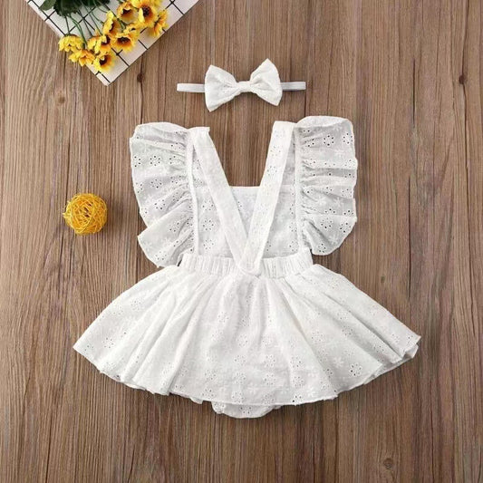 Girls' dress clothing baby romper newborn clothes foreign style cross-border summer