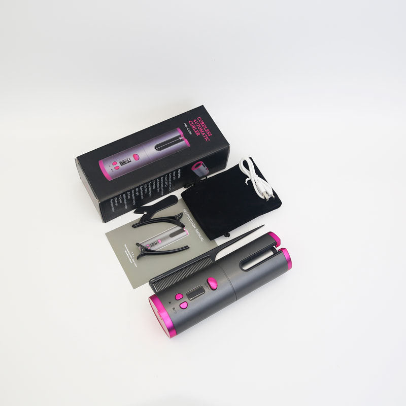 LCD wireless charging portable smart home small mini curling iron curling iron