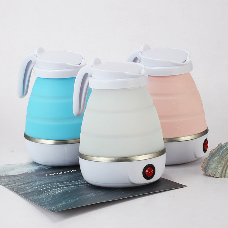 Mini Folding Kettle Silicone Electric Kettle Portable Small Outdoor Travel Kettle Retractable Electric Kettle