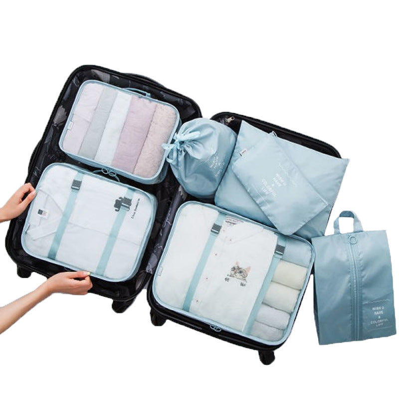 Travel Storage Bag Seven-Piece Travel Suitcase Clothes Classification Storage Bag Clothes Organizer Bag